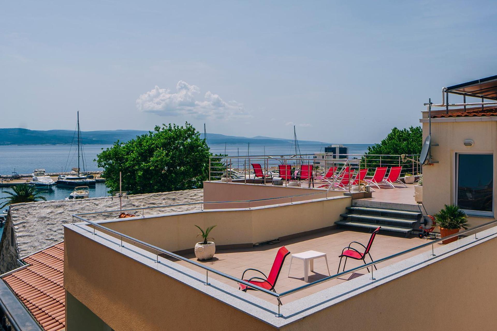 Apartmán Luxur Centar With Sea View Terrace Baška Voda Exteriér fotografie