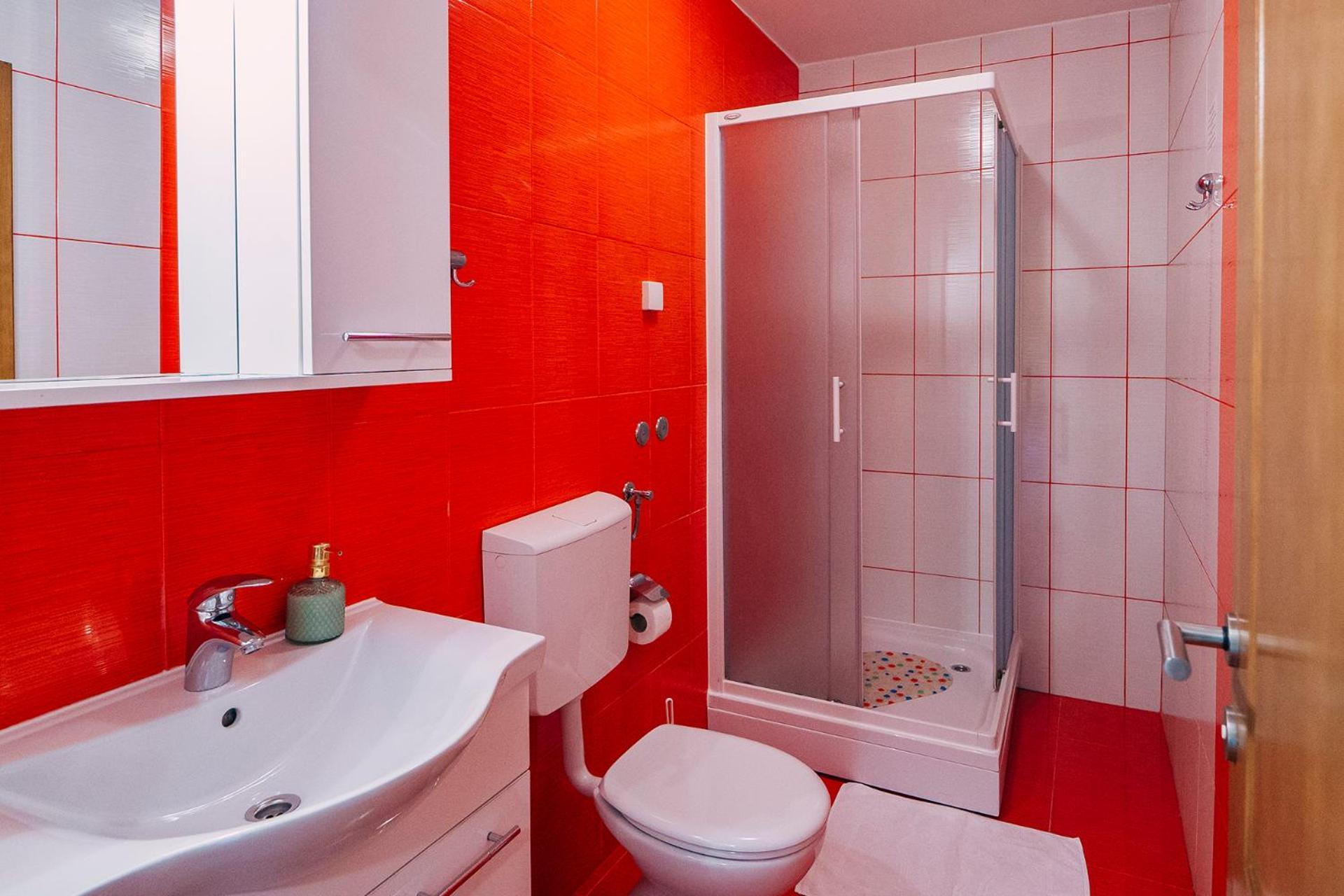 Apartmán Luxur Centar With Sea View Terrace Baška Voda Exteriér fotografie